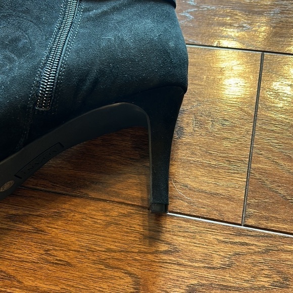 Alfani Womens Step 'N Flex Faust Booties Suede Almond Toe Ankle Fashion Boots - Picture 11 of 12